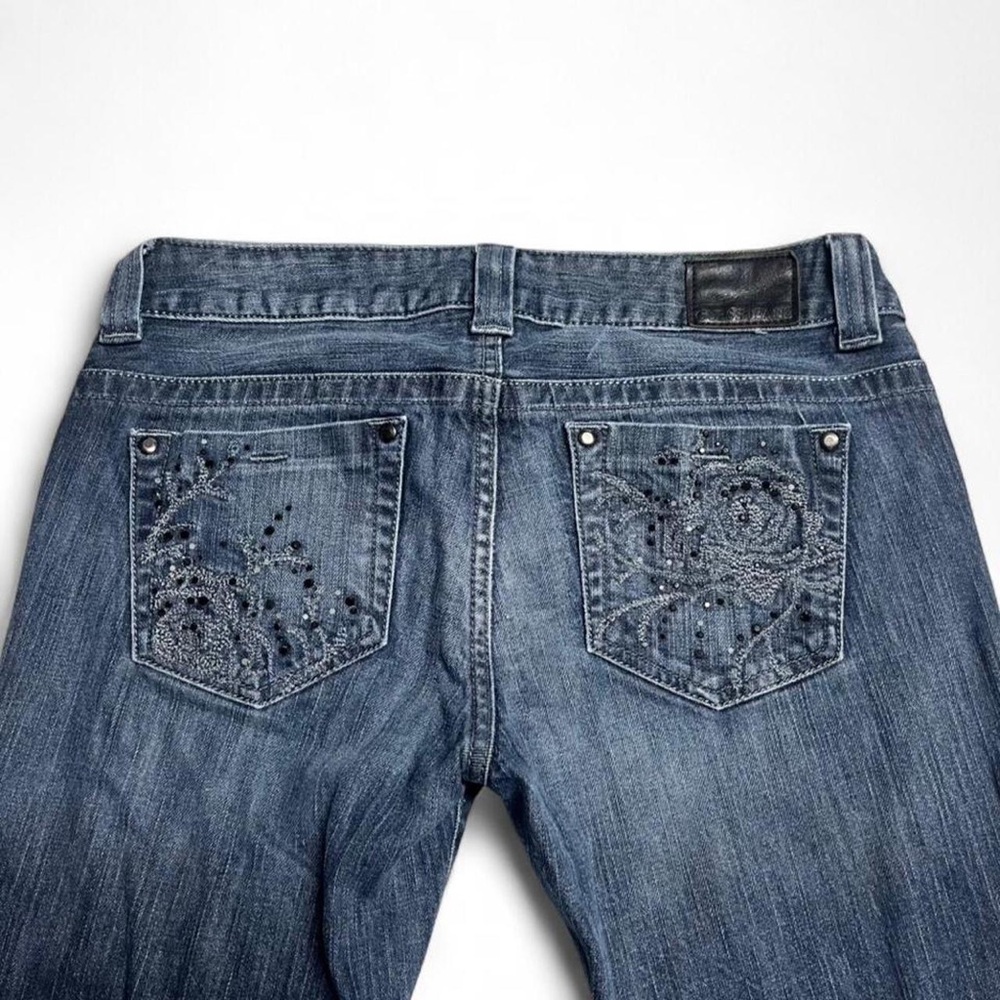 Guess Rose Rhinestone Low Rise Jeans - Picture 1 of 8